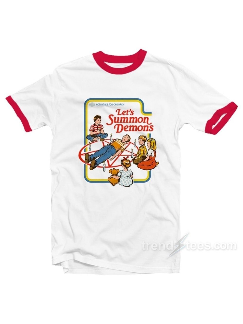 Let’s Summon Demons Ringer T-shirt Unisex Small
